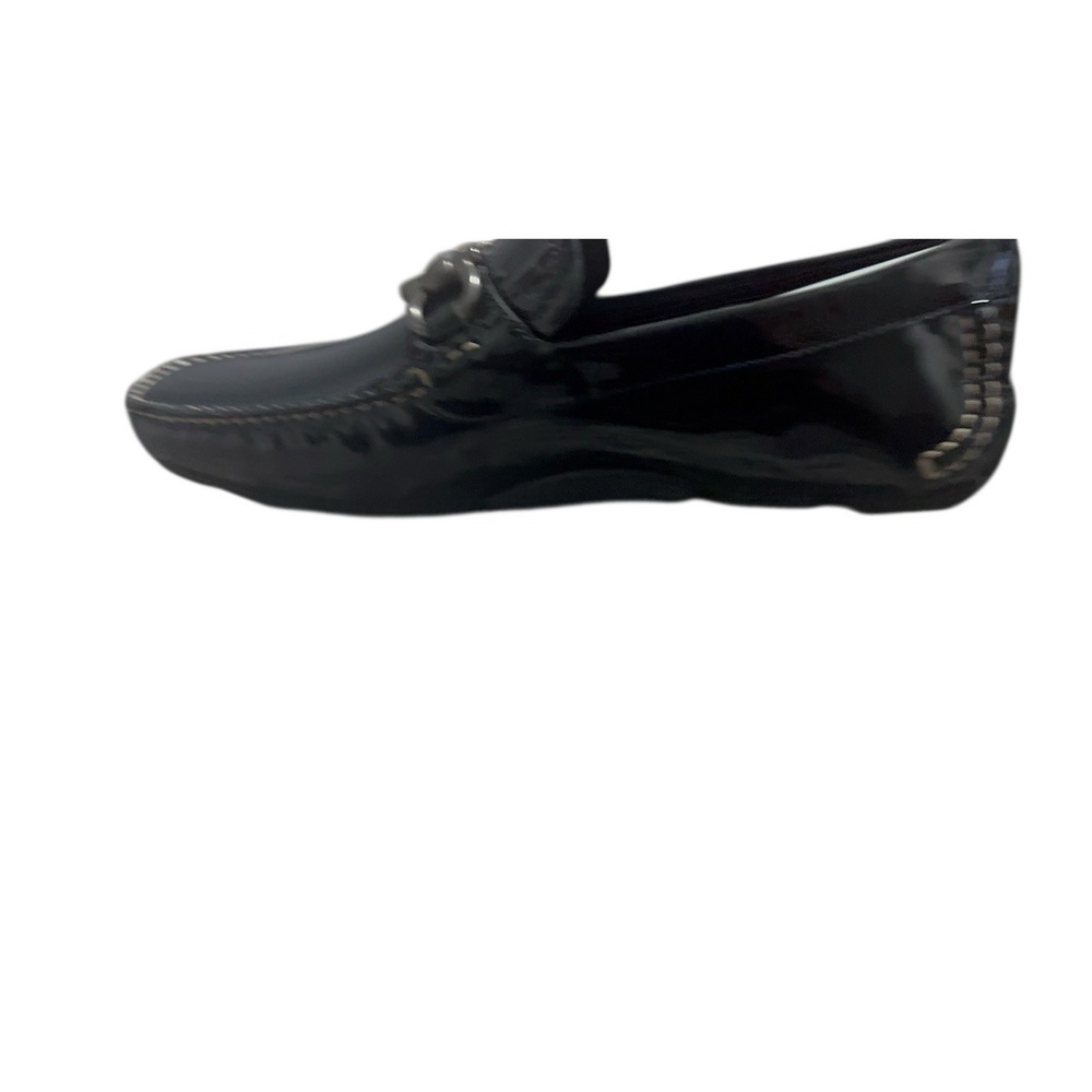 Salvatore‎ Ferragamo Parigi Cobalto Patent Leather Driver Loafers 6.5 EE New - Picture 3 of 10